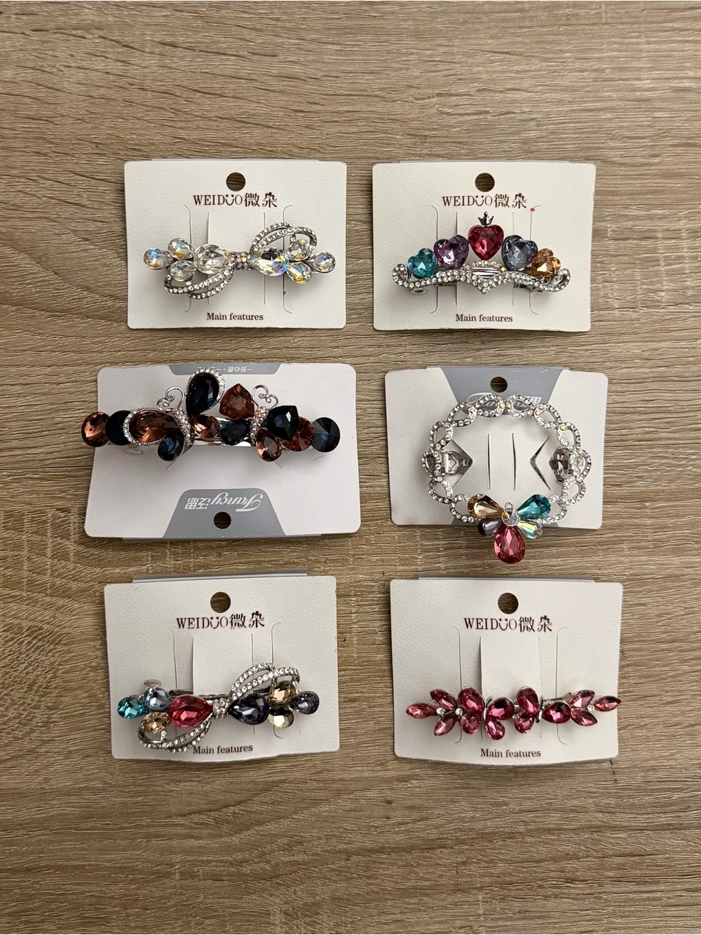 Crystal Rhinestone Hair Clips Barrettes New